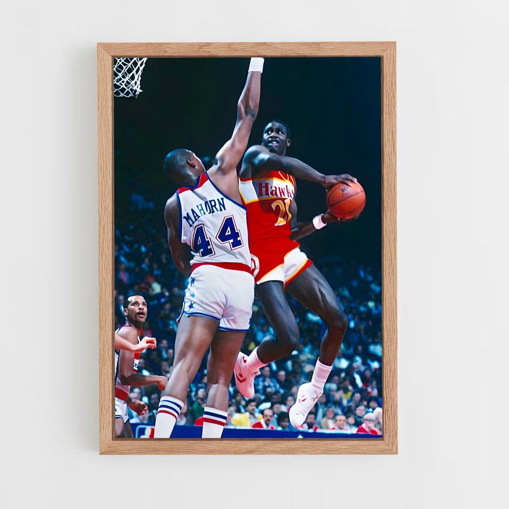 Poster Volée Céleste – affiche Basketball (vue 4)
